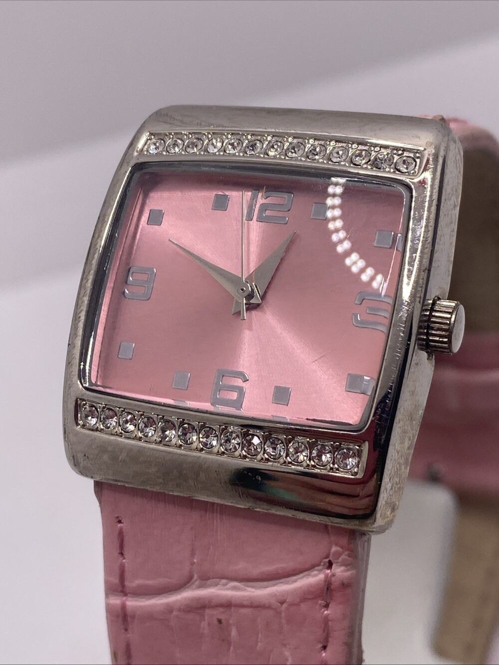 Mary Kay Womens Silver Tone Watch Works New Battery